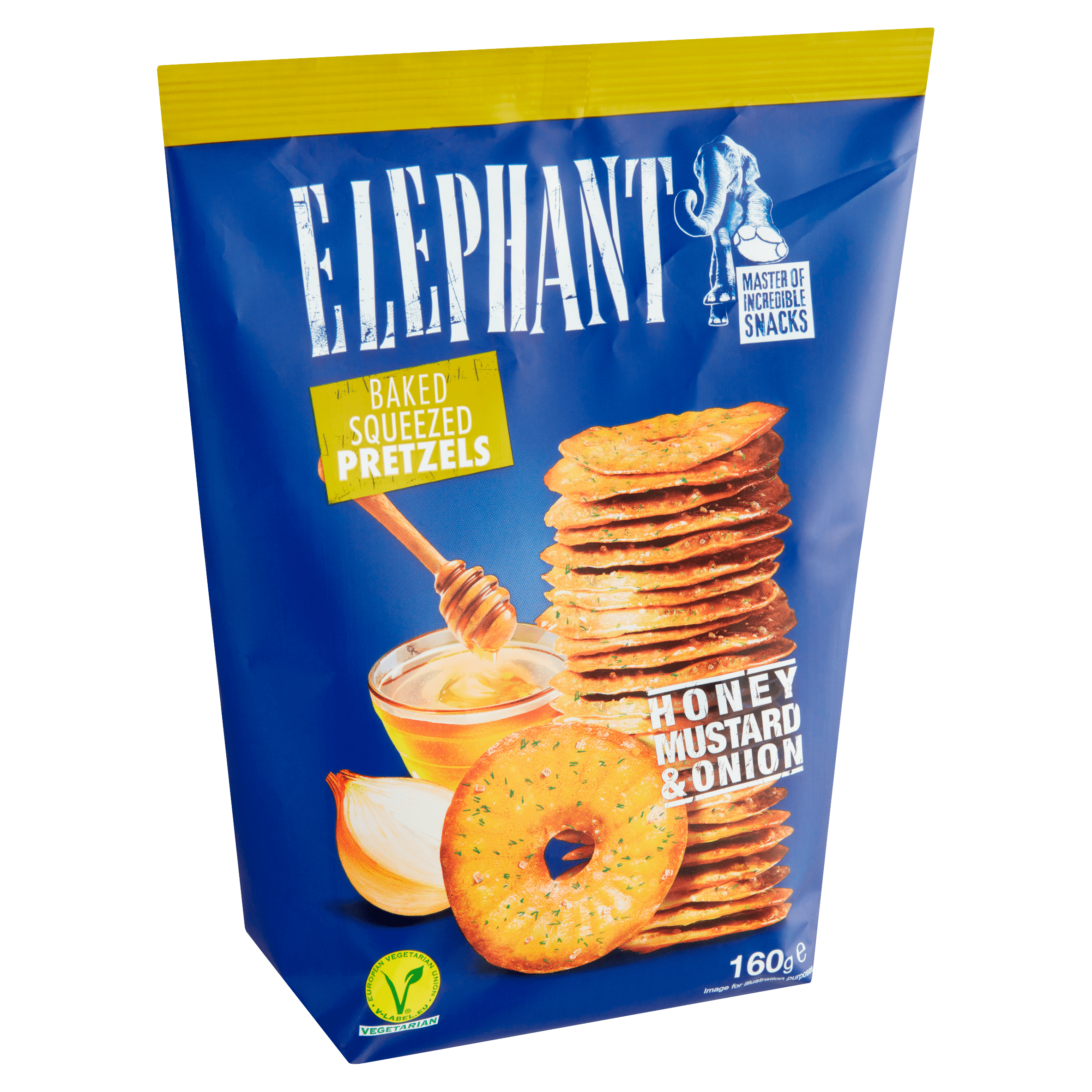 Elephant Pretzel Honey Mostard Onion Stazak 160 g