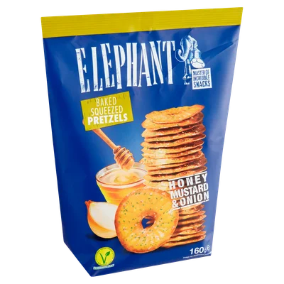 Elephant Pretzel Honey Mostard Onion Stazak 160 g
