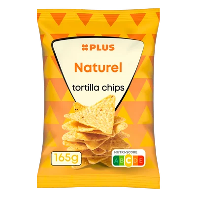 PLUS Tortilla chips naturel Zak 165 g