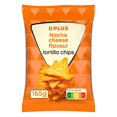 PLUS Tortilla chips nacho cheese Zak 165 g