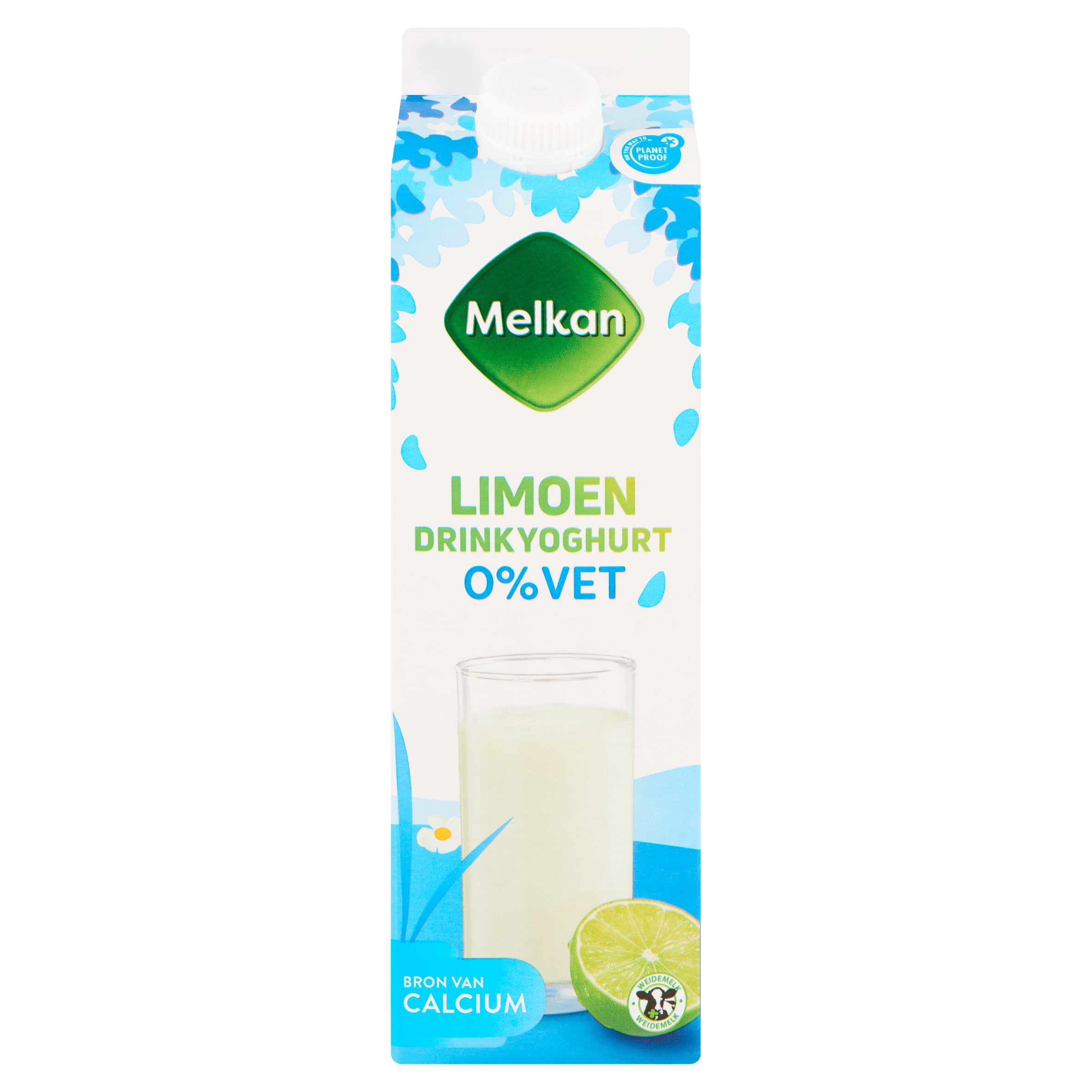 Melkan Drink 0% vet limoen