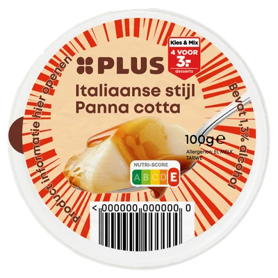 PLUS Italiaanse stijl Panna Cotta