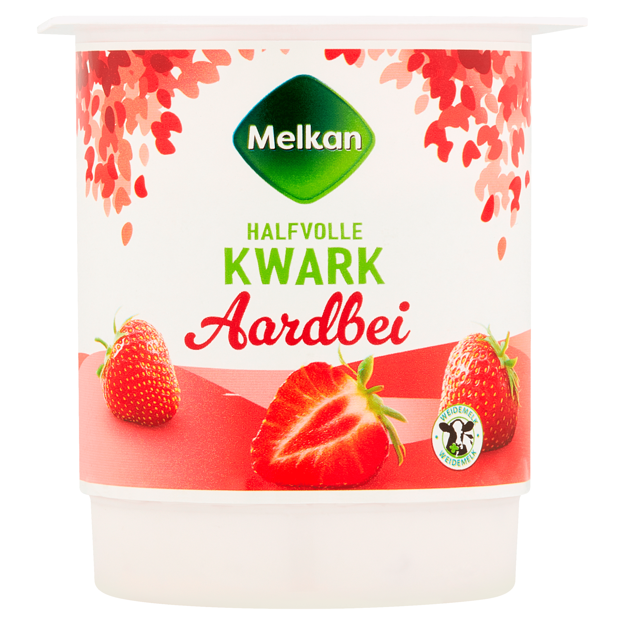 Melkan Halfvolle kwark aardbei