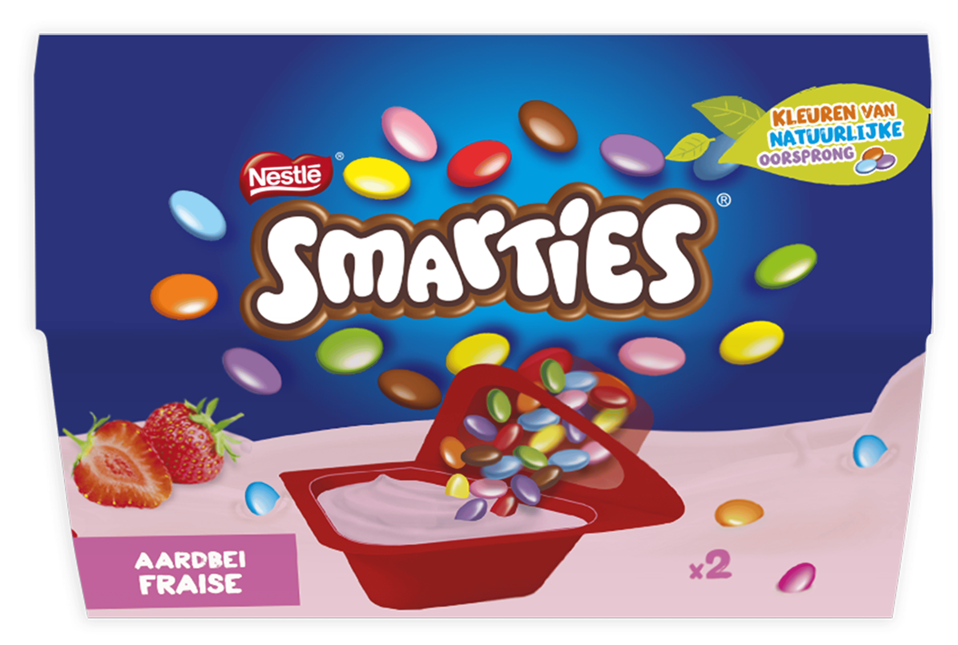 Nestlé Smarties yoghurt aardbei