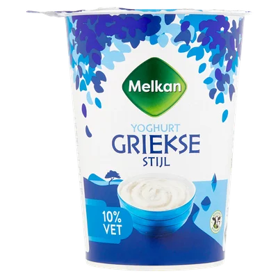 Melkan Griekse stijl yoghurt 10% vet