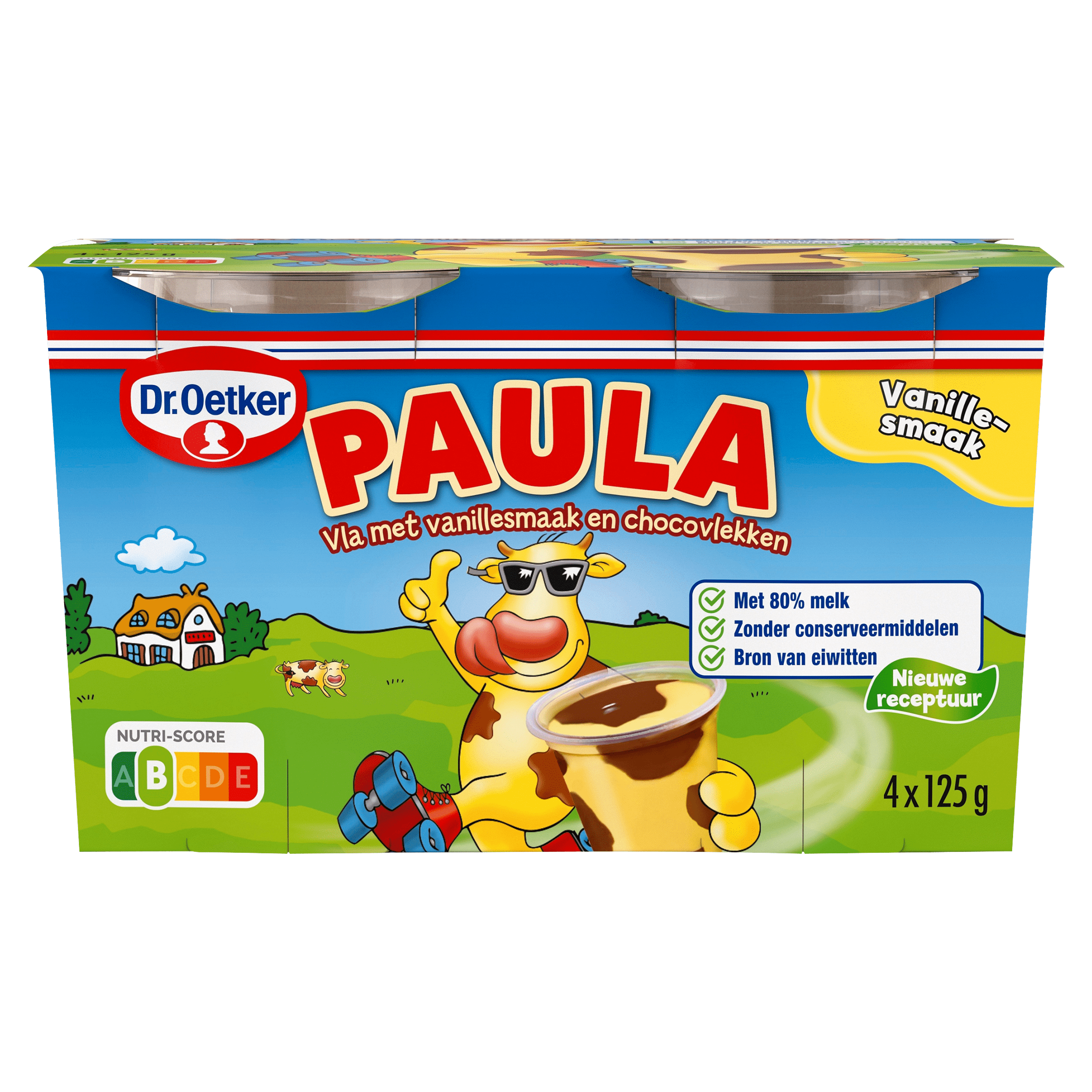 Dr. Oetker Paula vanillevla met chocoladevlekken