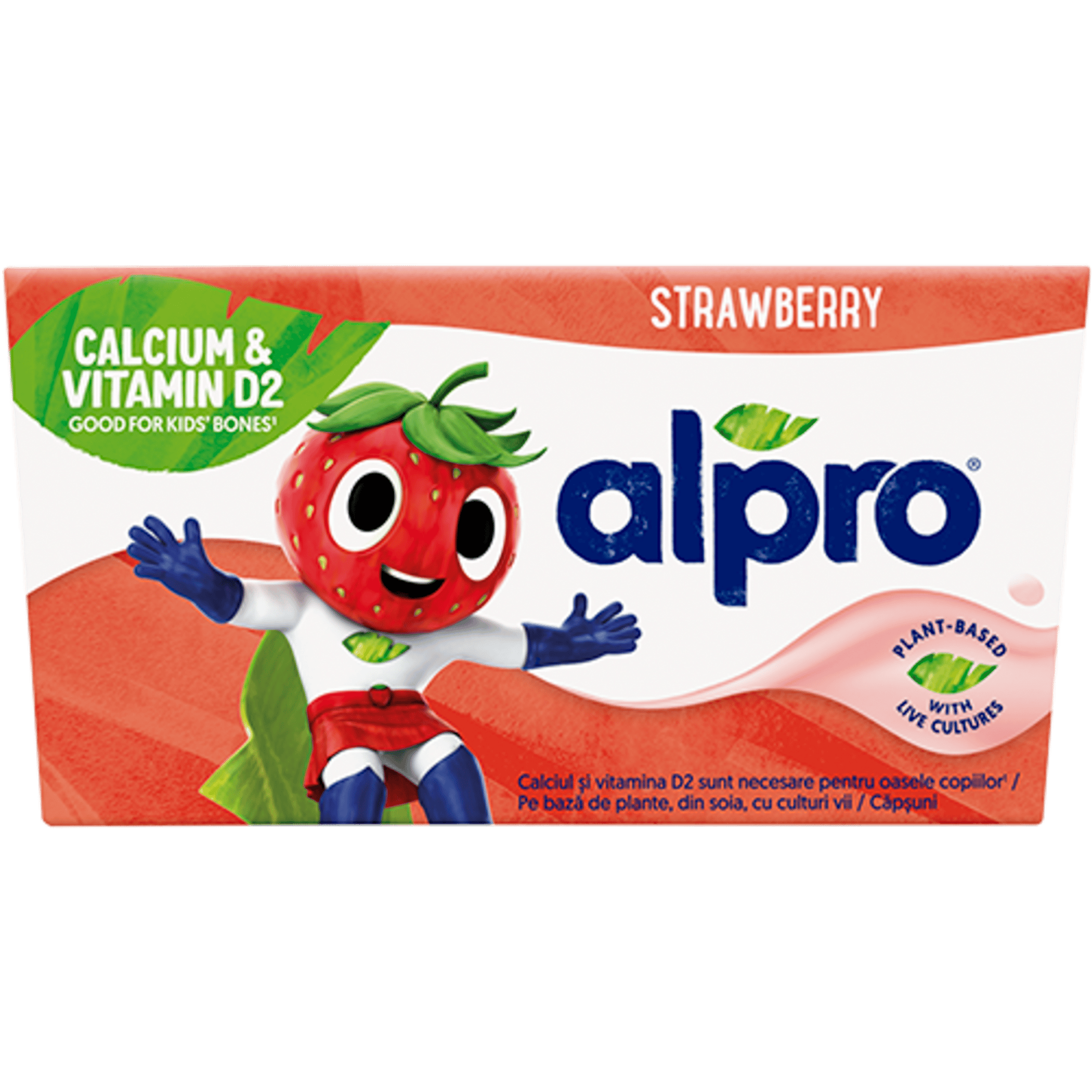 Alpro Plantaardige variatie kids aardbei