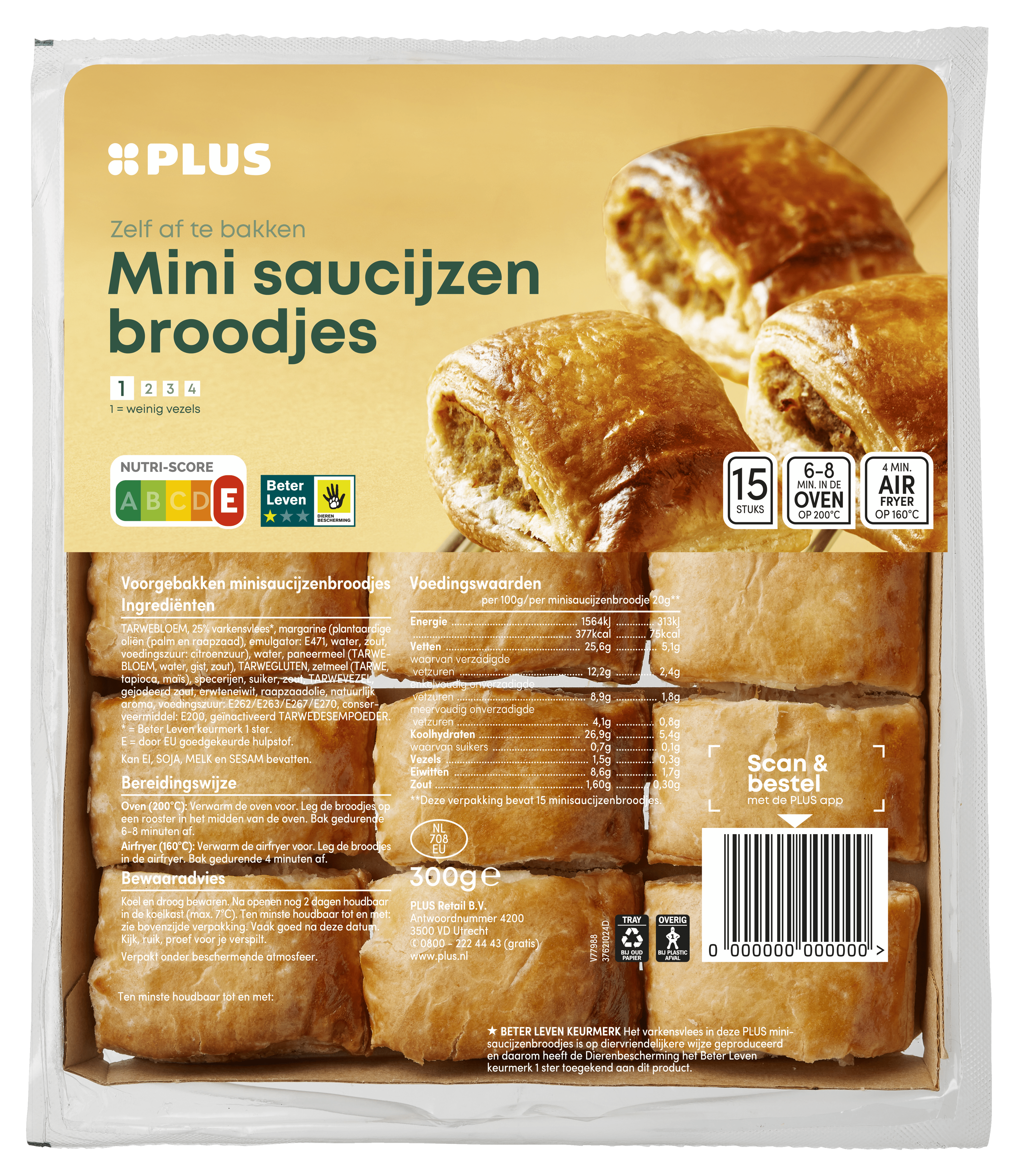 PLUS Mini saucijzenbroodjes