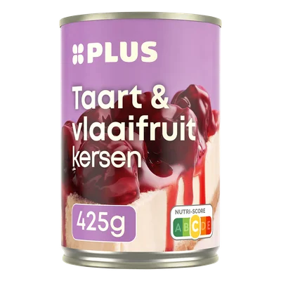 PLUS taart en vlaaifruit kersen