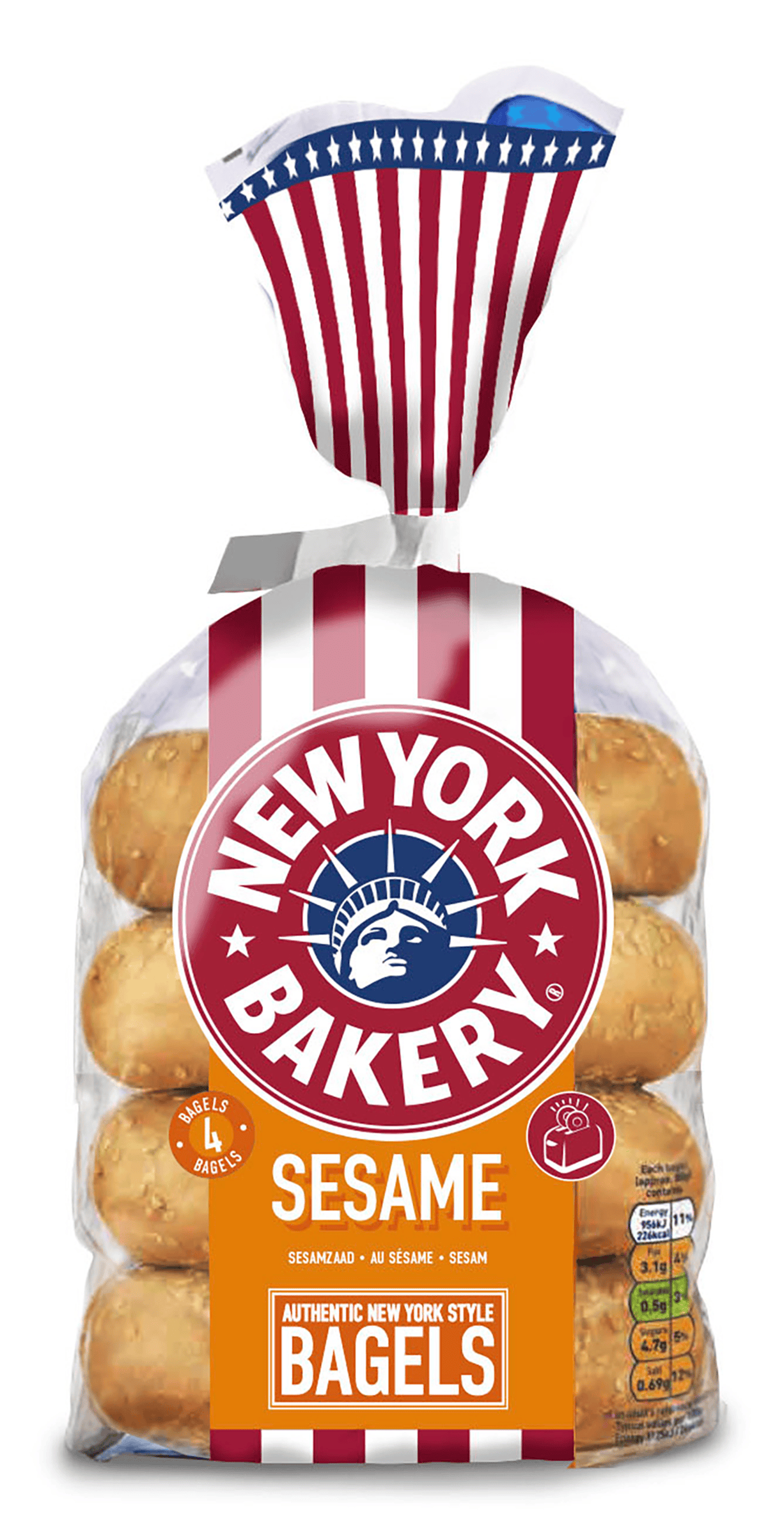 New York Bakery Bagels Sesam