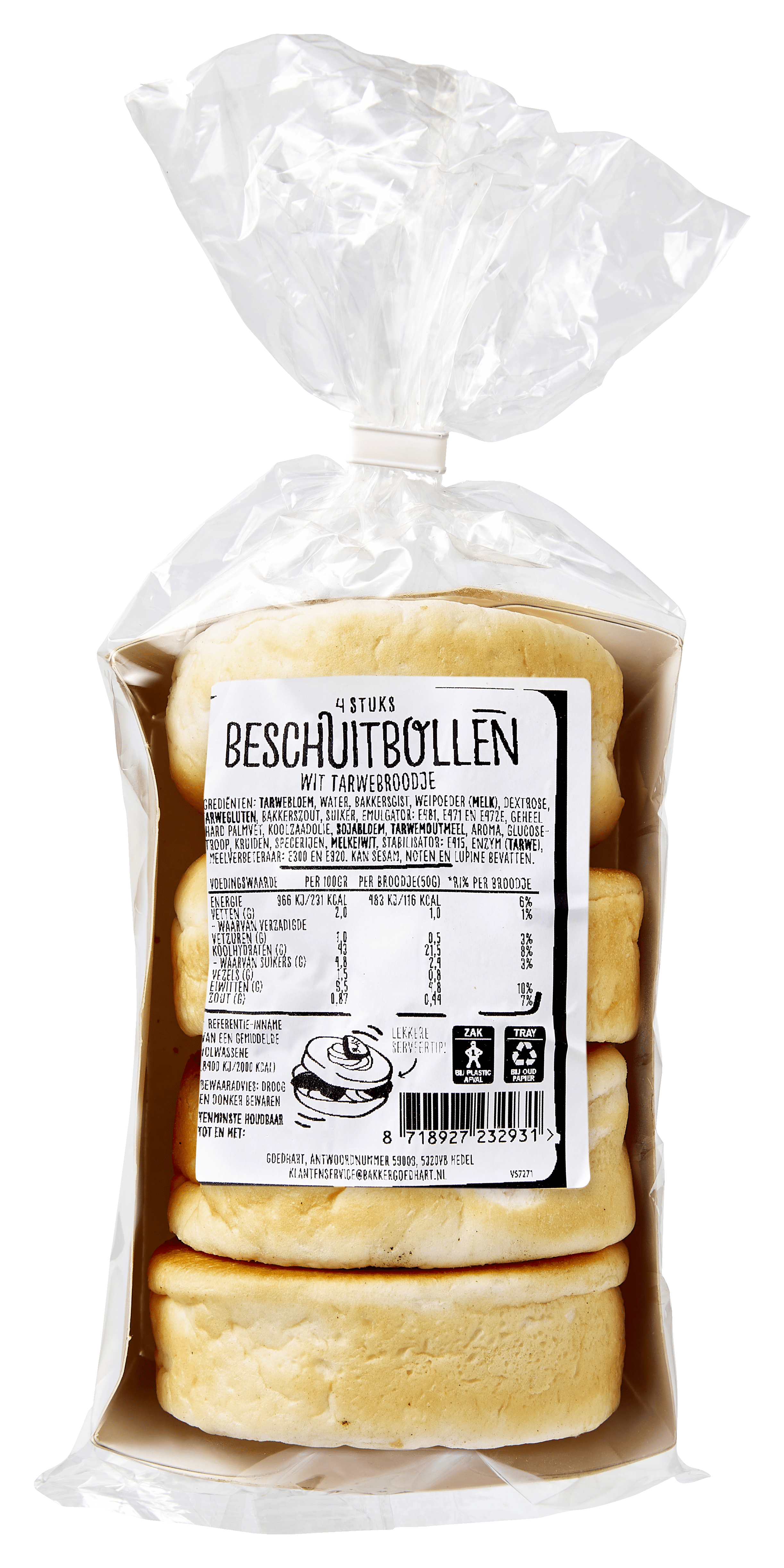 Goedhart Beschuitbollen 4 st Regio