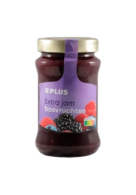 PLUS extra jam bosvruchten