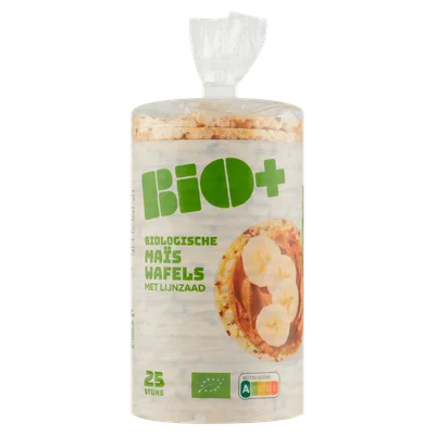 BIO+ Maiswafel Lijnzaad