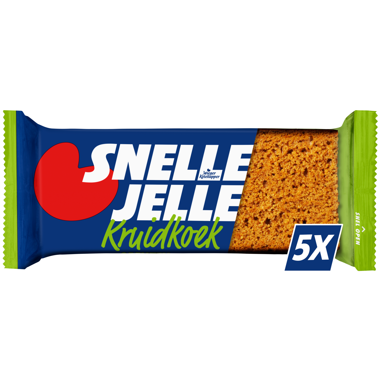 Snelle Jelle Krachtige kruidkoek naturel 5-pack