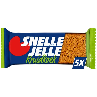 Snelle Jelle Krachtige kruidkoek naturel 5-pack