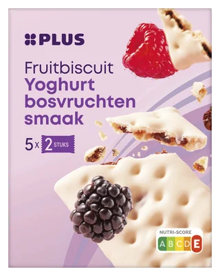 PLUS Fruitbiscuit yoghurt bosvruchten