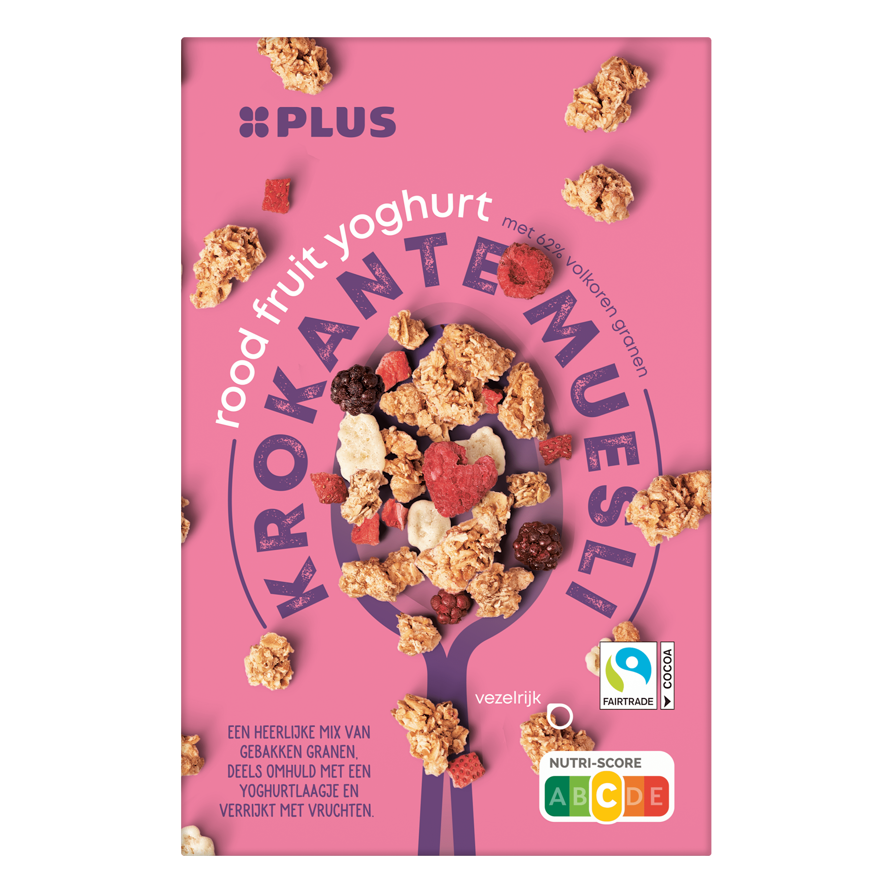 PLUS Krokante muesli rood fruit - yoghurt