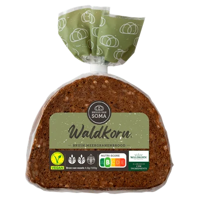 Brood van Soma Waldkorn tarweroggebrood