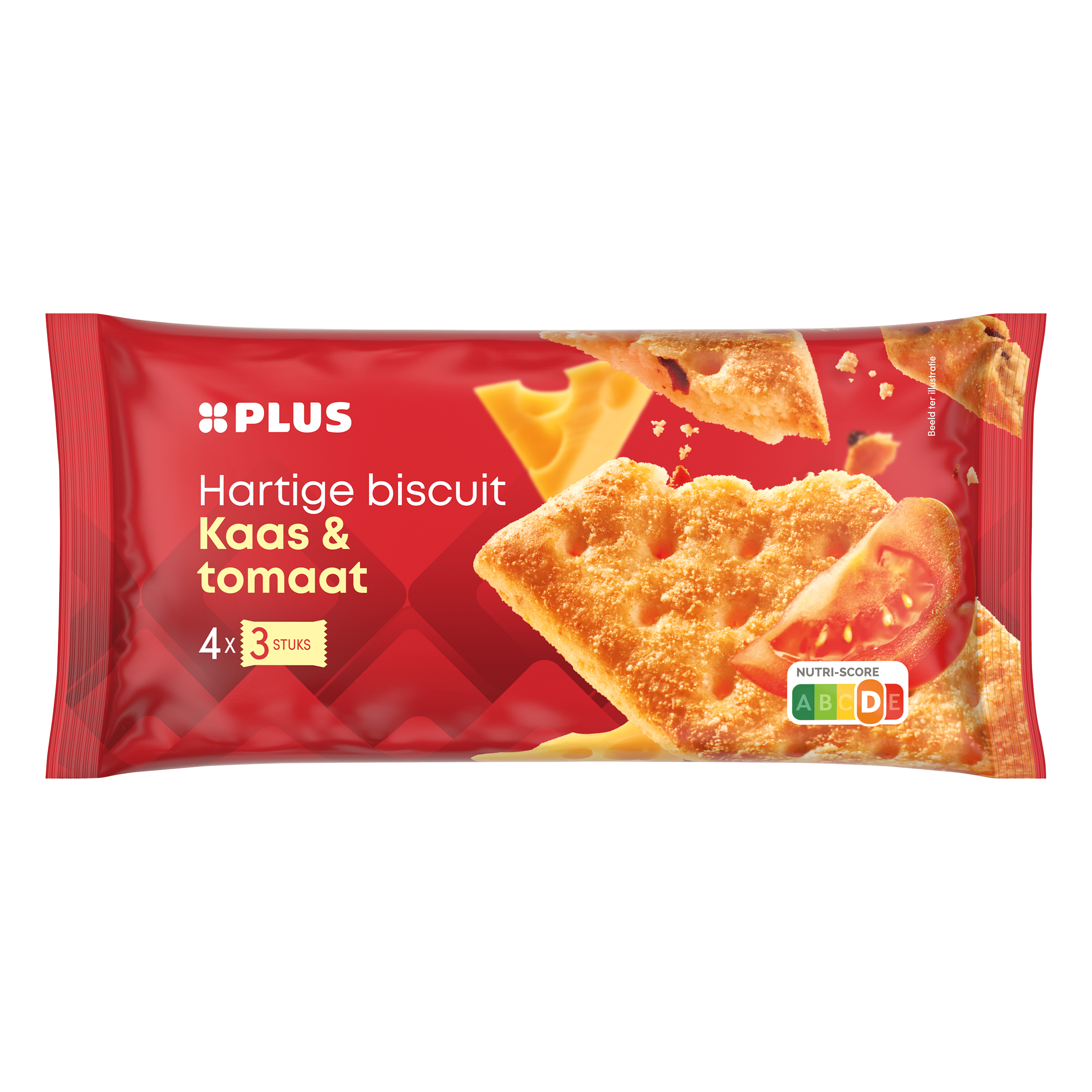 PLUS Hartige biscuits kaas-tomaat