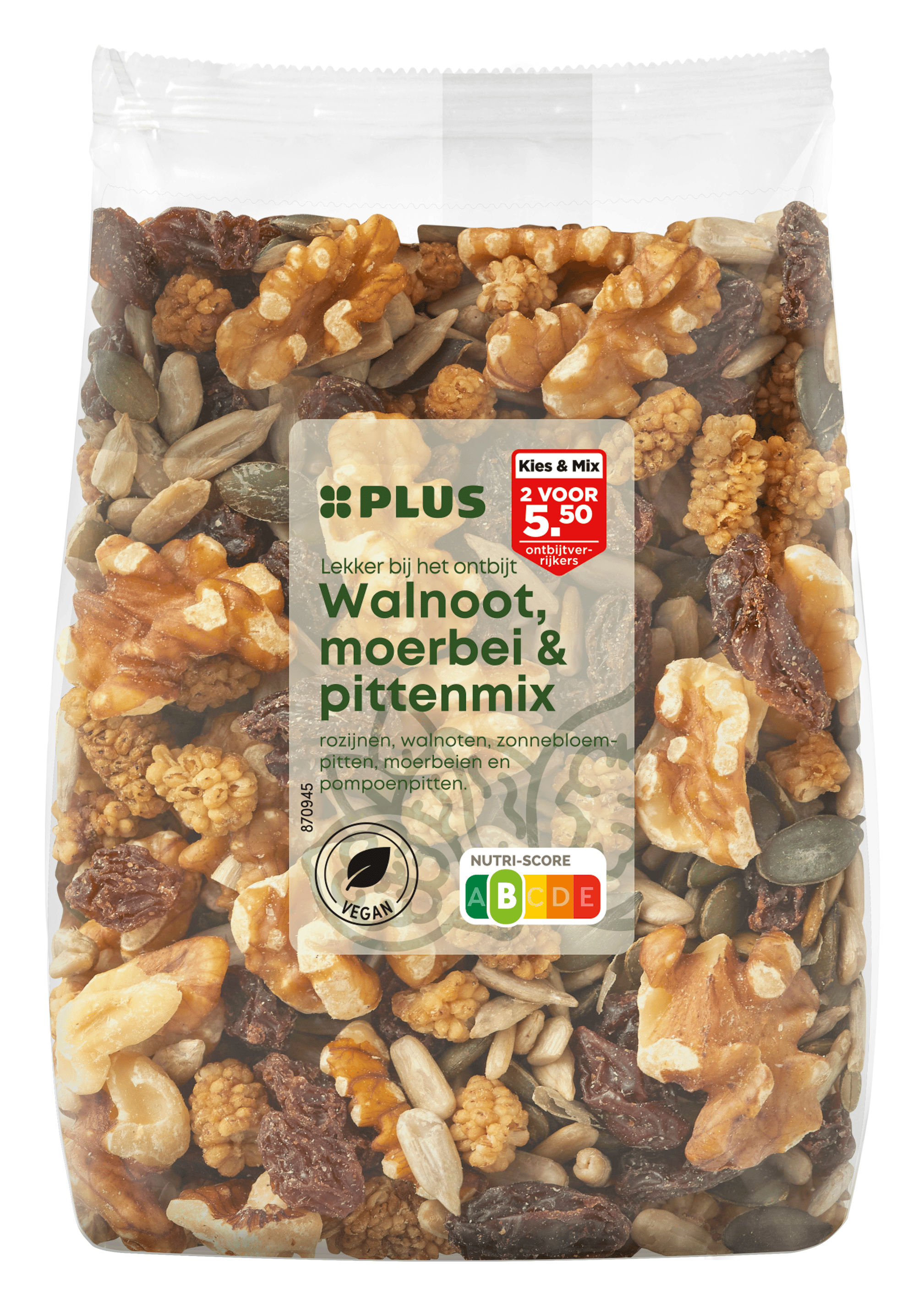 PLUS Ontbijtverrijker Moerbei walnootmix