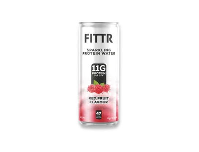 Fittr Sparkling Protein Water Red Fruit