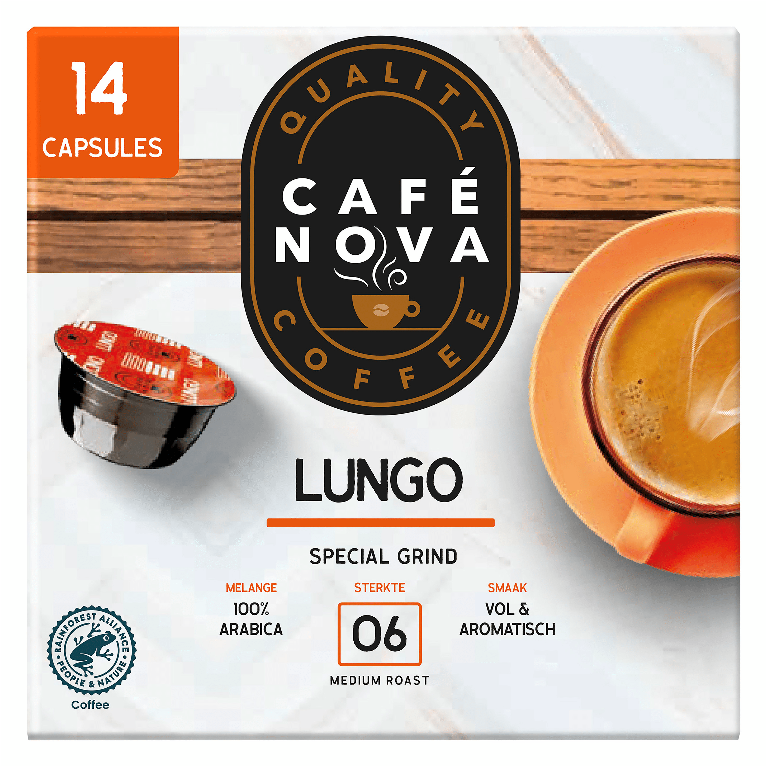 Café Nova Koffiecapsules café au lait