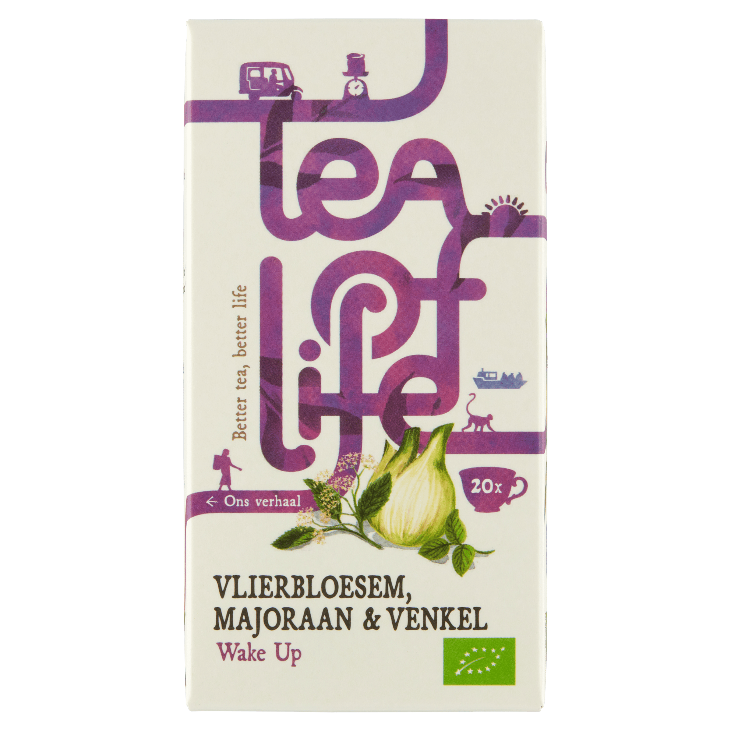 Tea of Life Wake Up bio vlierbloesem majoraan