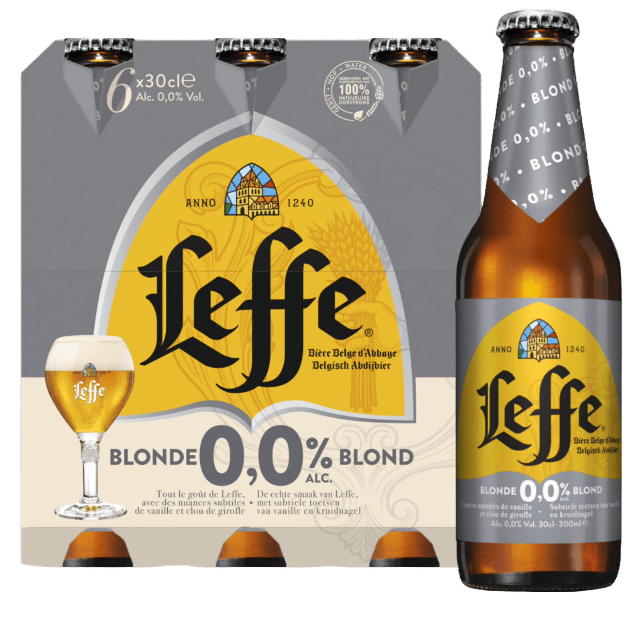 Leffe Blond Belgisch abdijbier 0.0%