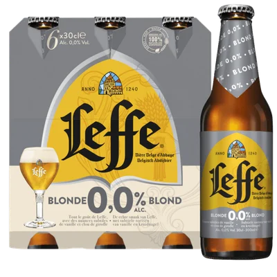 Leffe Blond Belgisch abdijbier 0.0%