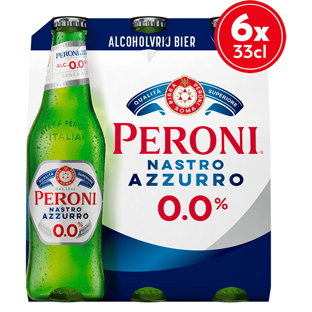 Peroni Nastro Azzuro bier fles 0.0