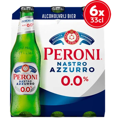 Peroni Nastro Azzuro bier fles 0.0