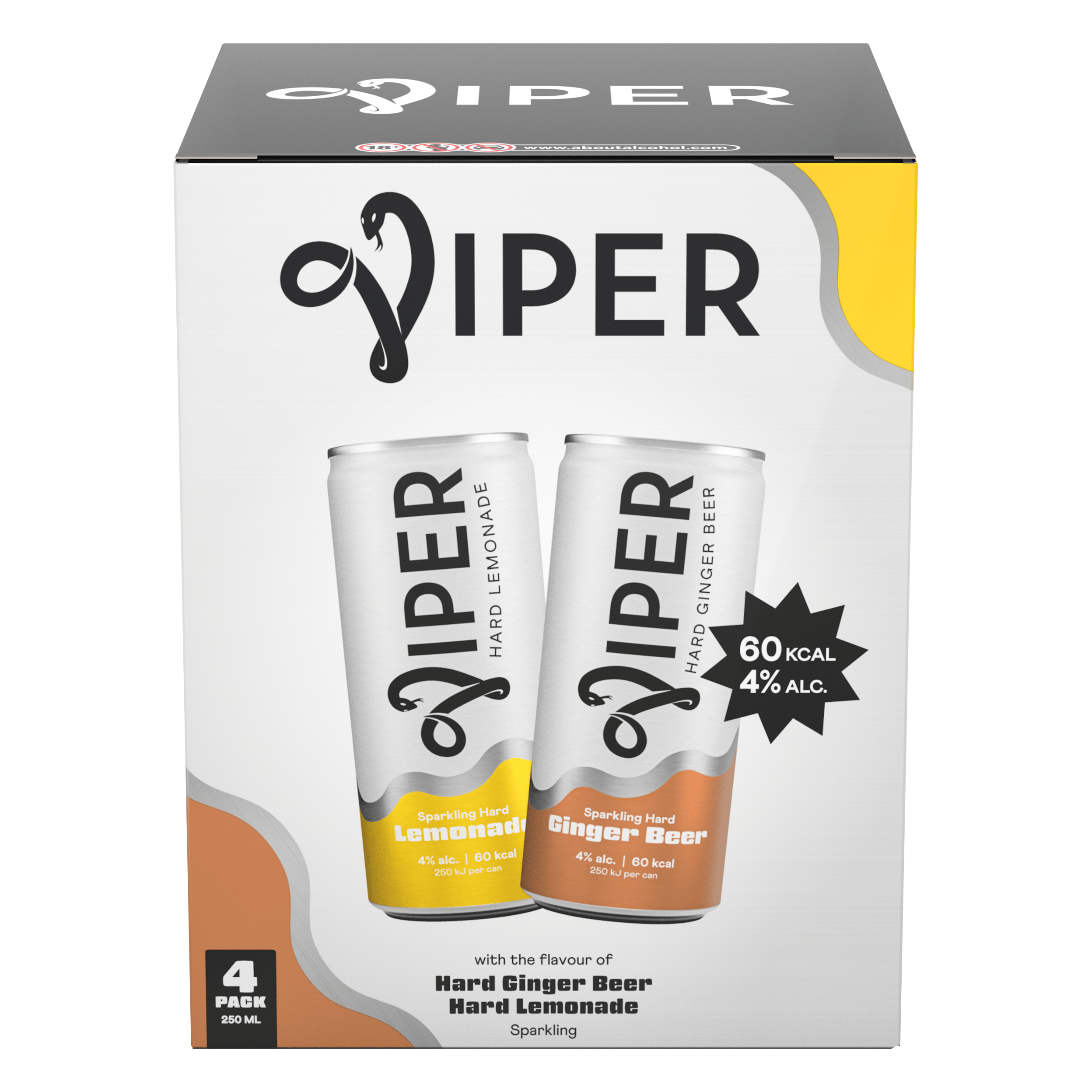 Viper Hard Seltzer Ginger & Lemonade