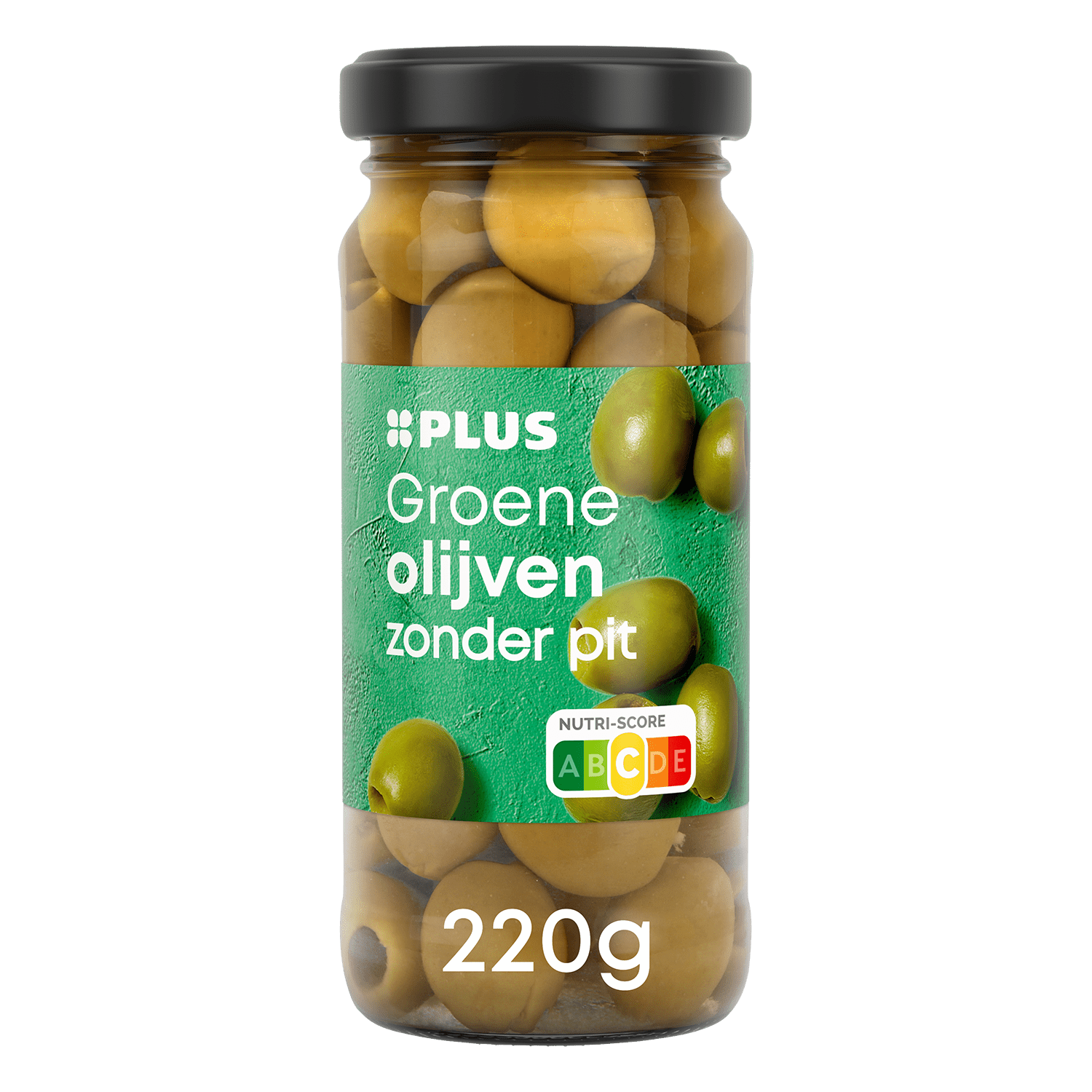 PLUS Groene olijven zonder pit