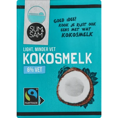 Sum en Sam Kokosmelk  6% vet