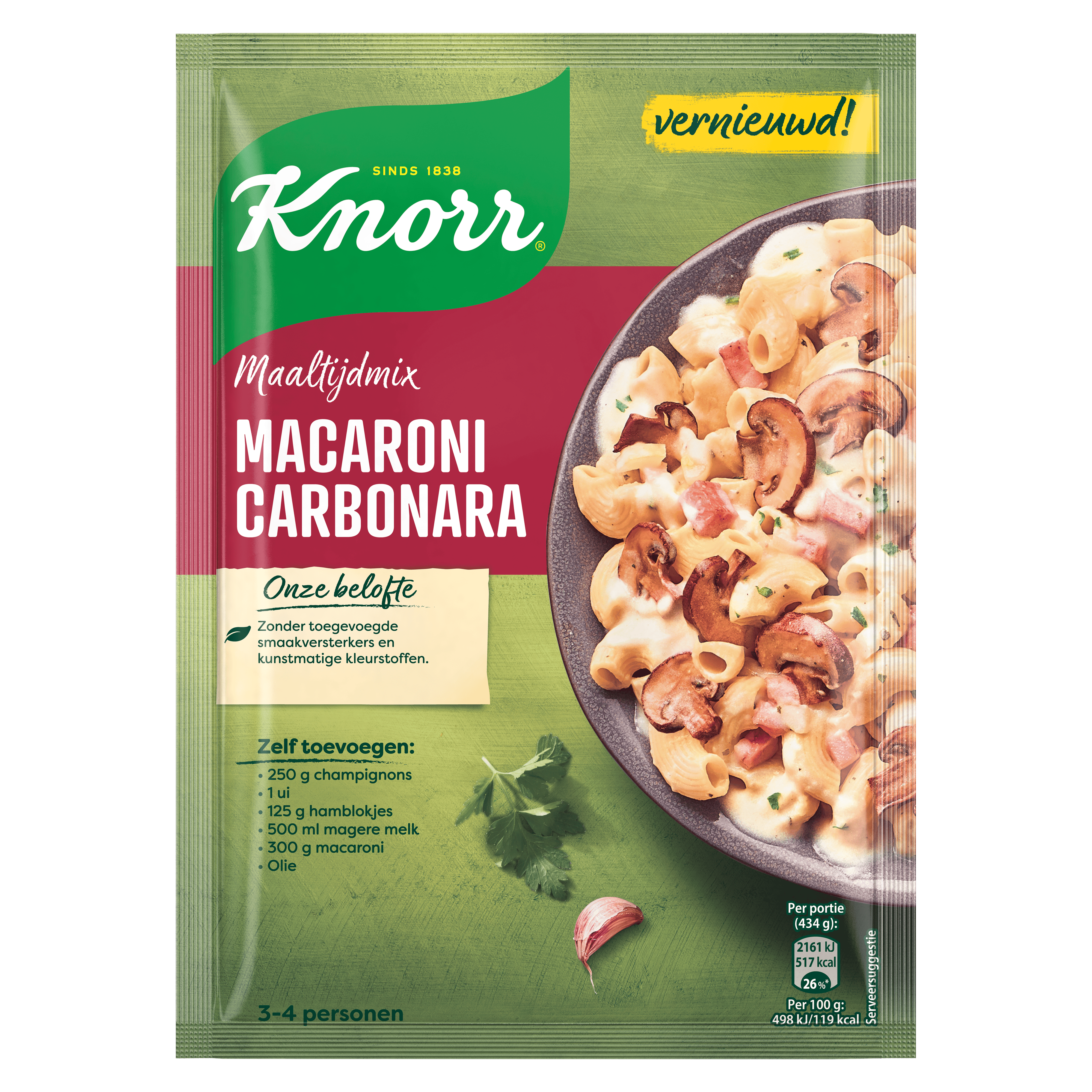Knorr Mix voor Macaroni Carbonara