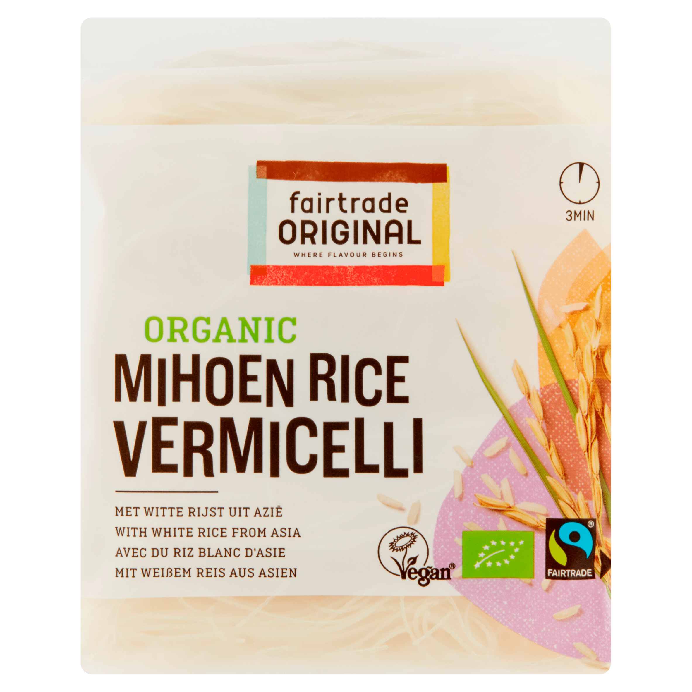Fairtrade Original White Rice vermicelli bio FT vegan
