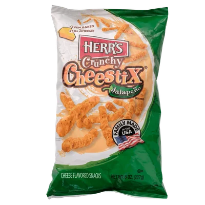 Herr's Crunchy jalapeno cheestix