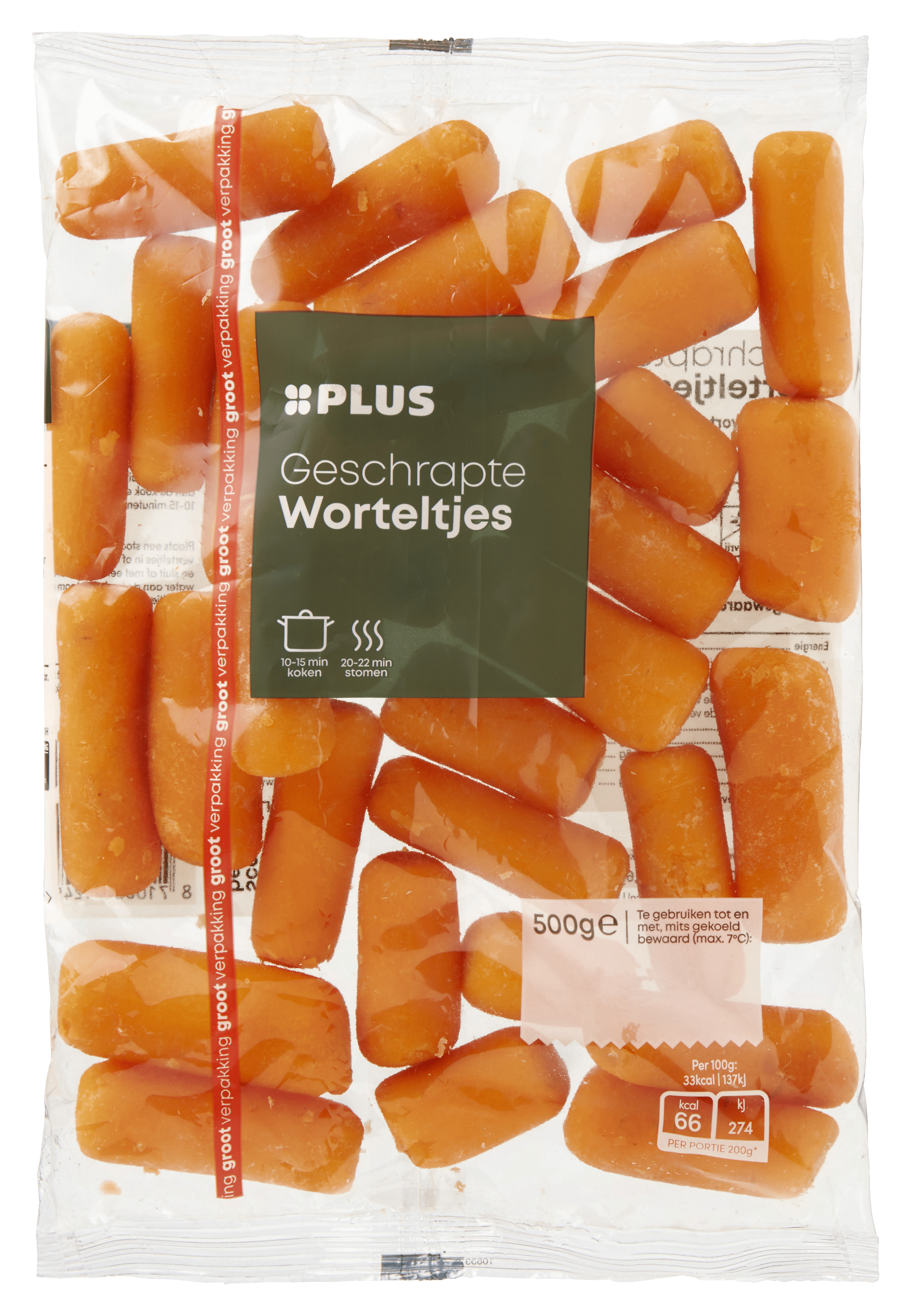 PLUS Tuinerwten en wortelen