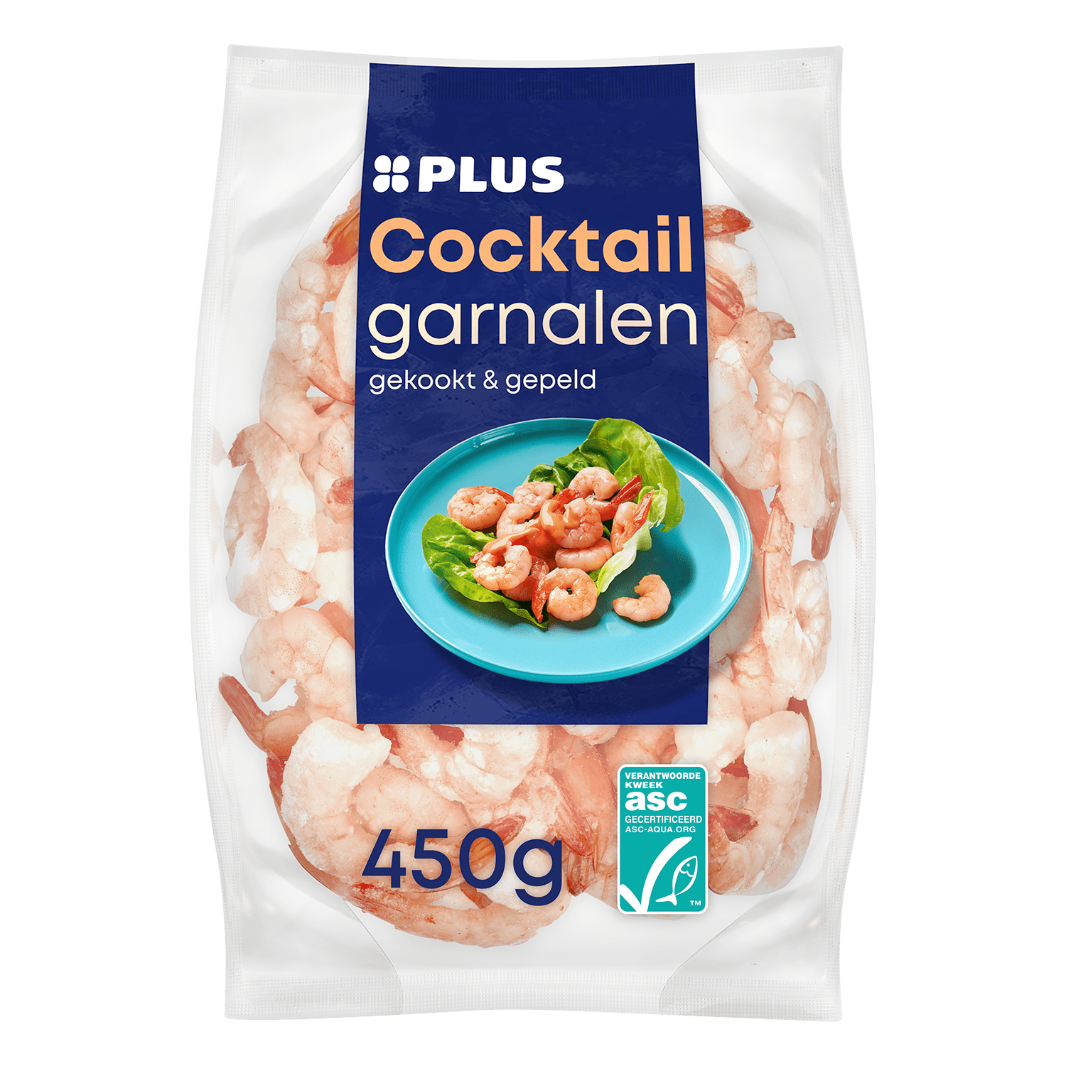 PLUS Gamba's gekookt en ongepeld