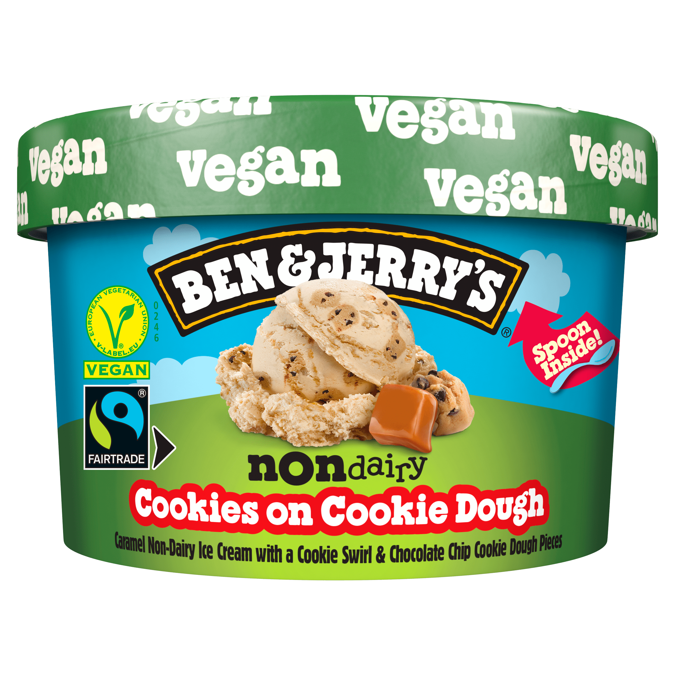 Ben&Jerry's Non-dairy cookies on cookie dough