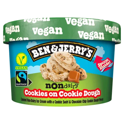 Ben&Jerry's Non-dairy cookies on cookie dough