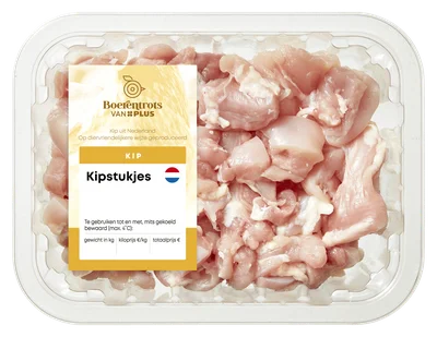 PLUS Boerentrots Kipfiletblokjes fijn