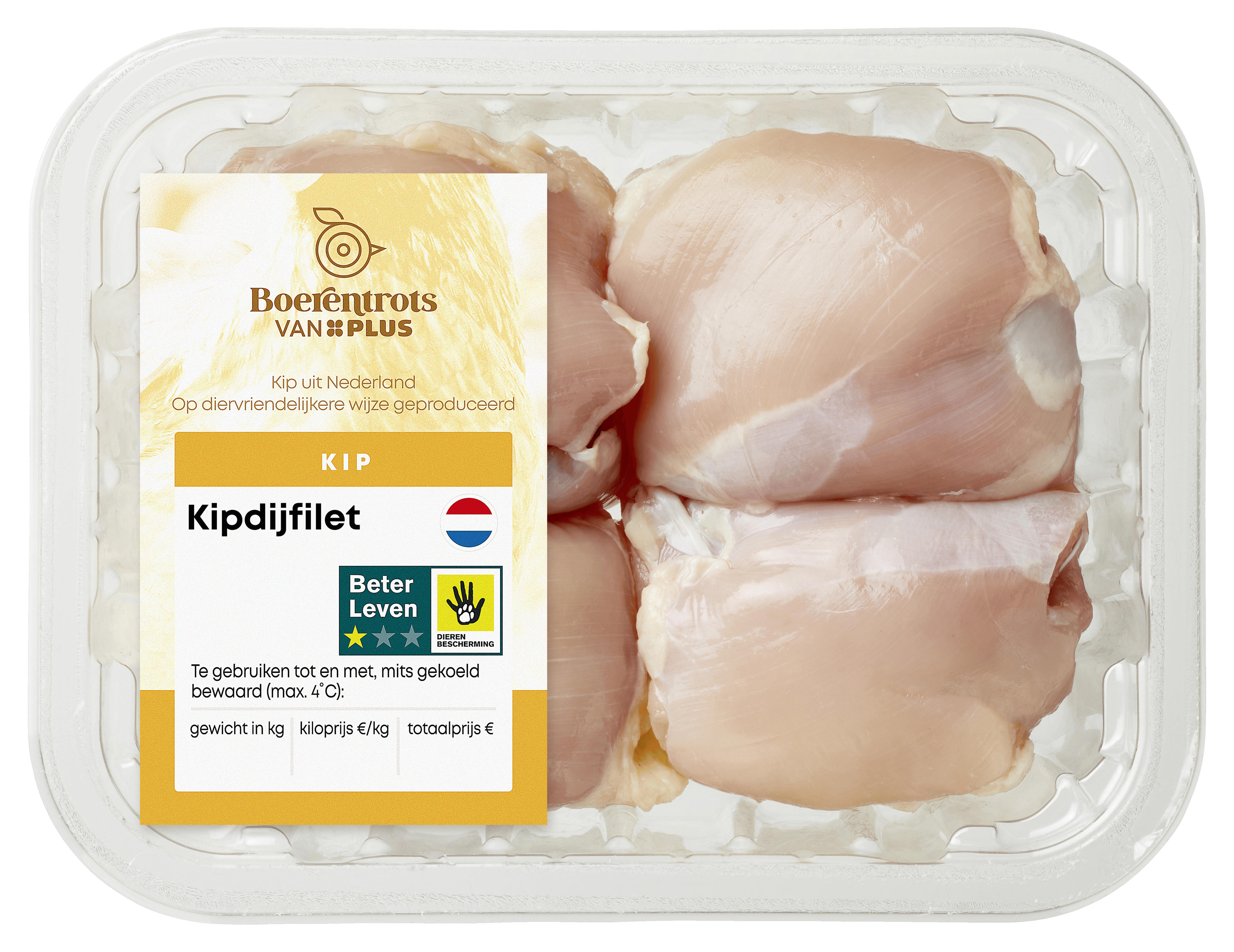 PLUS Boerentrots Kipdijfilet naturel