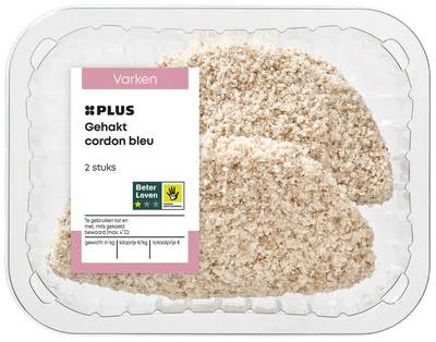 PLUS Gehakt cordon bleu 2 stuks