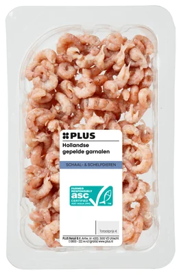 PLUS Hollandse gepelde garnalen