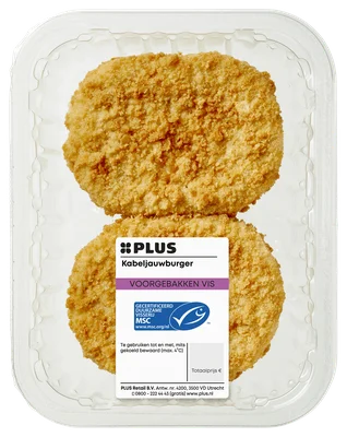 PLUS Gebakken kabeljauwburger 200 GR