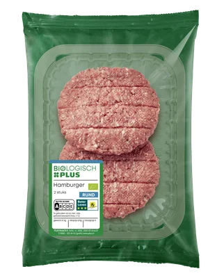 Biologisch PLUS Hamburger 2 stuks