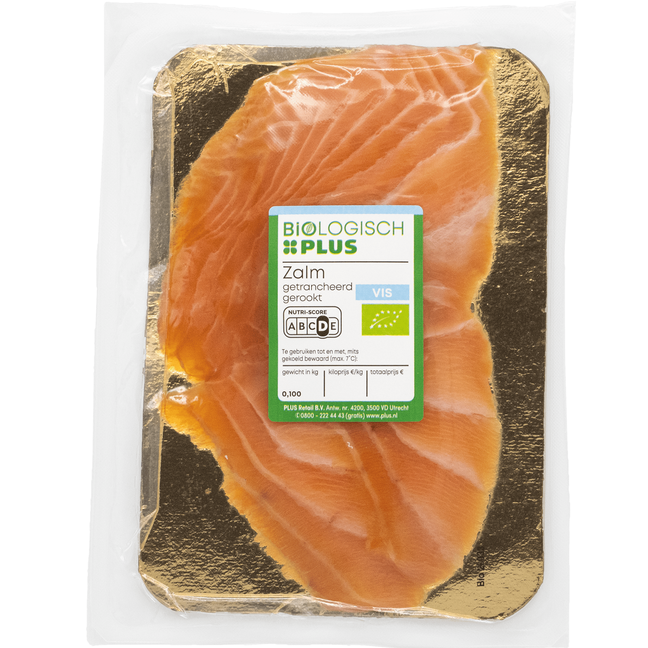 Biologisch PLUS Gerookte zalm getrancheerd