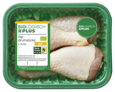 Biologisch PLUS Kipdrumsticks