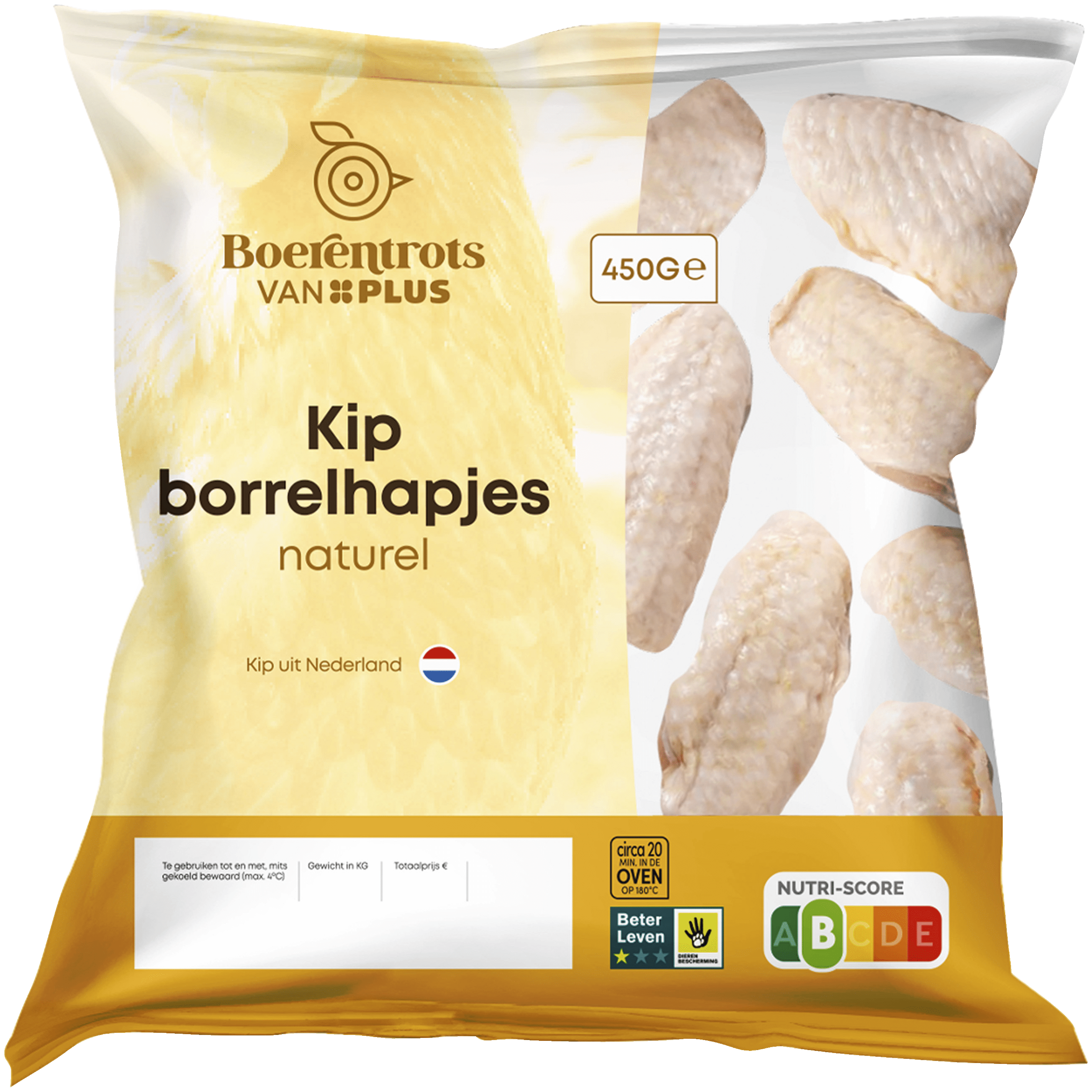 PLUS Boerentrots Kipborrelhapjes naturel